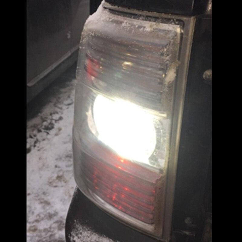 2 шт./лот T20 7440 3030 Canbus белые светодиодные дневные ходовые огни для Mitsubishi Pajero 2007-2020