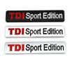3D-металлический TDI Sport Edition с логотипом Turbo, наклейка на автомобиль, эмблема, значок, наклейка