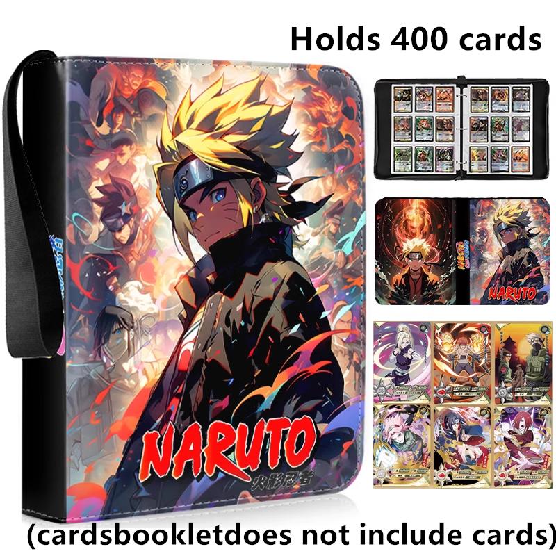 400pcs/900pcs Naruto Card Album Book Folder 4/9 Card Slots Collections Zipper Double Pocket Zipper Card Binder Holder