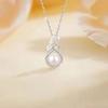 Carnation Pearl Pendant Necklace for Women New Niche Light Luxury Temperament Clavicle Chain for Girlfriend Holiday Gift
