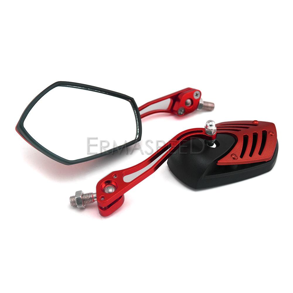 Зеркала заднего вида для мотоцикла и велосипеда, универсальные, регулируемые, 22 мм, боковые зеркала заднего вида на руль для скутера, электровелосипеда