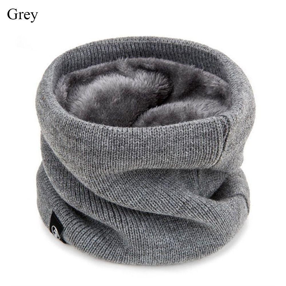 Soft Knitted Neck Warmer Thickened Lining Sport Scarf Fashion Neck Scarves Skating Running