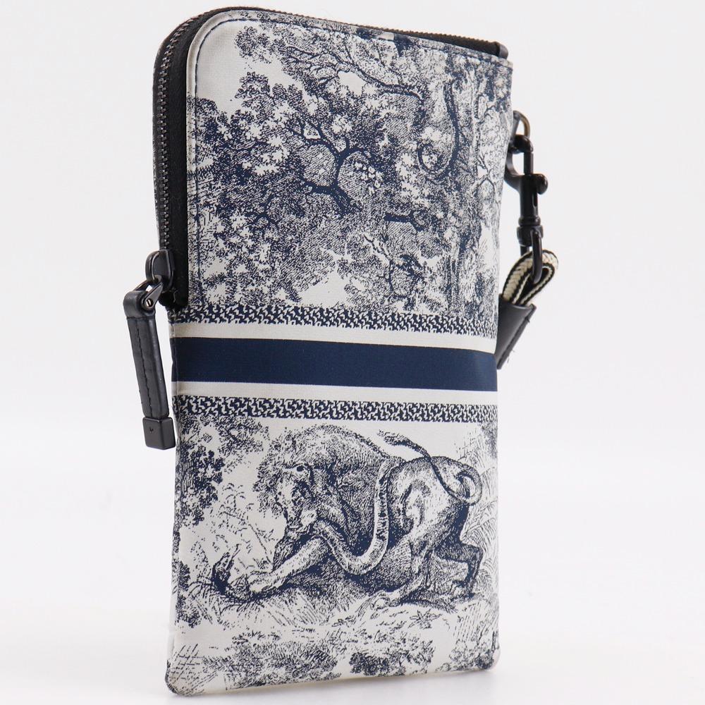 Dior Dior Сумка через плечо многофункциональная для путешествий Pouch Toile de Jui Черный / белый Нейлон Женская Б/у
