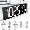 Многофункциональные светодиодные часы с большим экраном 42 см, вечным календарем и дисплеем температуры