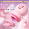 Mini Pig Licking Tongue Vibrator for Women Vacuum Sucking Clitoris Stimulator Female Nipple Anal Massager Masturbation Sex Toys