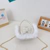 Charming Pearl Bow Mini Handheld Bag For Kids With Stylish Modern Design And Breathable Fabric