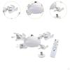 Ceiling Fan Light Dimmable Remote Control Adjustable Wind Decor Lighting Fixture Pendant Lamp