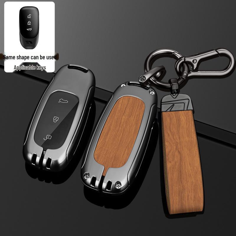 Чехол для ключа L9/L8/L7MAX: Премиальный металлический корпус, защита на одну пряжку для мужских ключей от машины