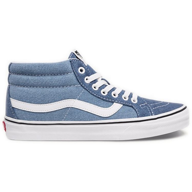 Vans Унисекс Sk8-Mid Reissue Средние кеды для скейтбординга Джинсовый синий Белый VN0A3MV8Q69