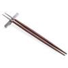 Cutipol GOA Brown Silver Chopsticks and Chopstick Rest Set