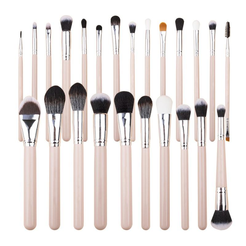24 Pcs Professional Makeup Brushes Set Portable Complete Cosmetic Tools Synthetic Fiber Powder Eyeshadow Blush Lip