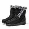 Women's Fashion Winter Warm Faux Rabbit Fur Short Boots Snow Boots with Side Zipper Casual Non Slip Waterproof Thermal Shoes