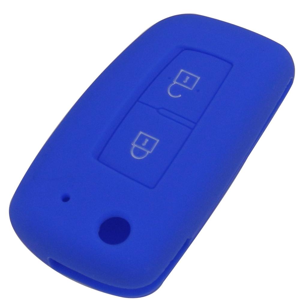 Jingyuqin 2 Buttons Silicone Fob Remote Key Case Cover Shell For Nissan Qashqai Key Protector