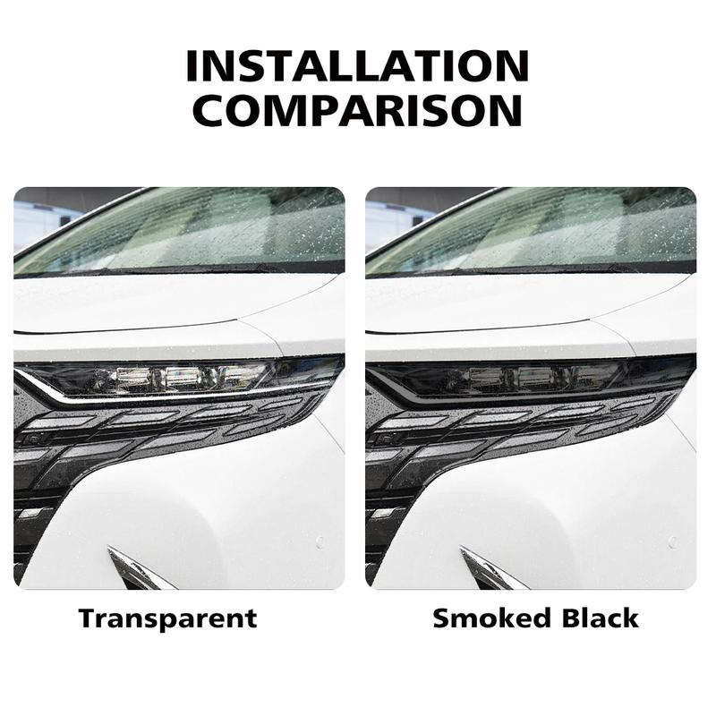 Защитная пленка для фар автомобиля Smoke Black, вырезанная по форме, для Toyota Alphard AH40 AH30 2019-2026, противоударная, глянцевая, виниловая пленка-обертка