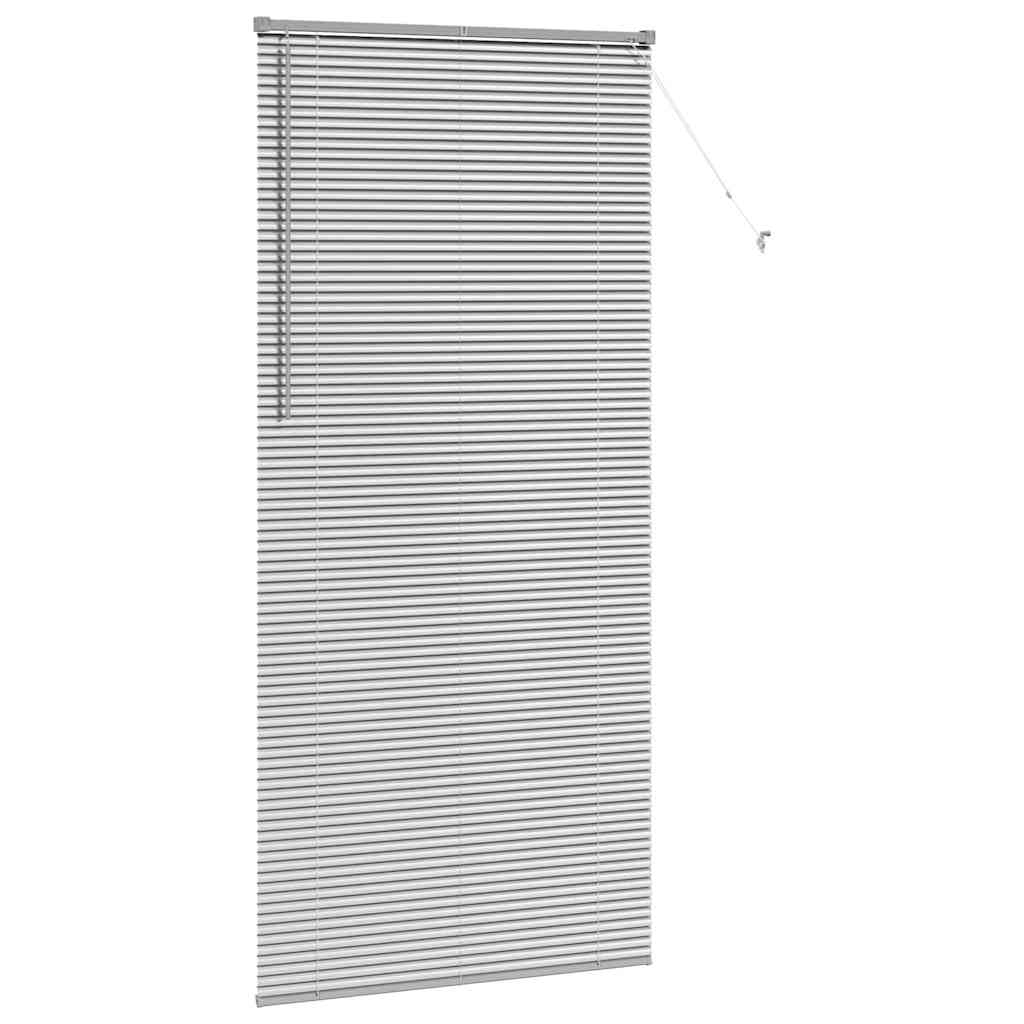Aluminum Venetian Blinds Silver 220 x 105 cm
