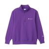 Sweatshirt Long Sleeve Brushed Lining COTTON USA Script Logo Half Zip Sweatshirt Basic Deep Purple [Champion] C8-Y014Z Men's