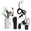 2 In 1 Electric Bicycle Electric Scooter Controller LCD Split Meter Throttle Grip Set