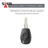 Чехол-брелок из ТПУ с 2 кнопками для автомобильного ключа Renault Trafic Clio Duster Logan Dacia Sandero Для Nissan Terrano Almera Защитный брелок