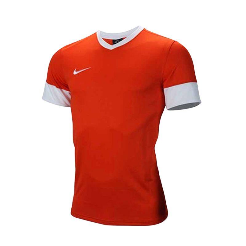 Nike Дышащая минималистичная повседневная футболка с коротким рукавом для мужчин, оранжевая 703208-827