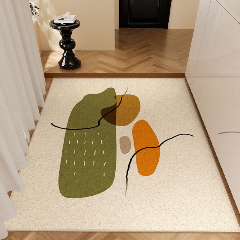 Flower Pattern Rugs for Bedroom Large Area Living Room Decoration Waterproof Carpet Washable Lounge Floor Mat Home Anti-slip Rug