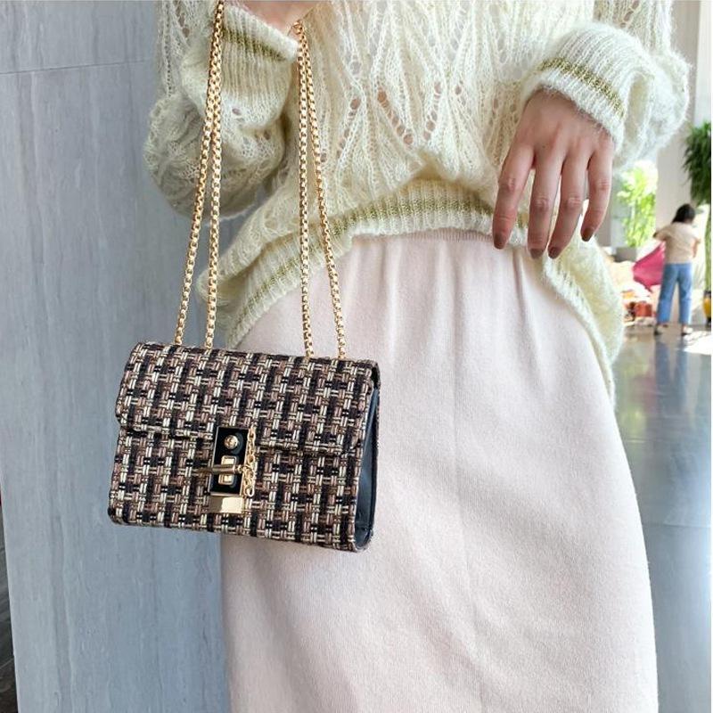 Autumn and Winter Small Fresh Chain Small Bags Female Single Shoulder Mini Small Square Bag Hundred with Fashion Crossbody Small Package