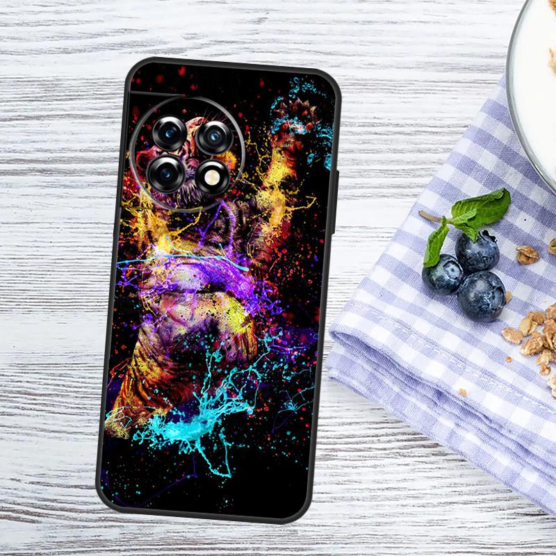 Tiger Face Case For OnePlus Nord CE 5 2 3 4 Lite N20 N30 OnePlus 10T 13T 13R 12R 15R 10 11 12 13 15 Cover