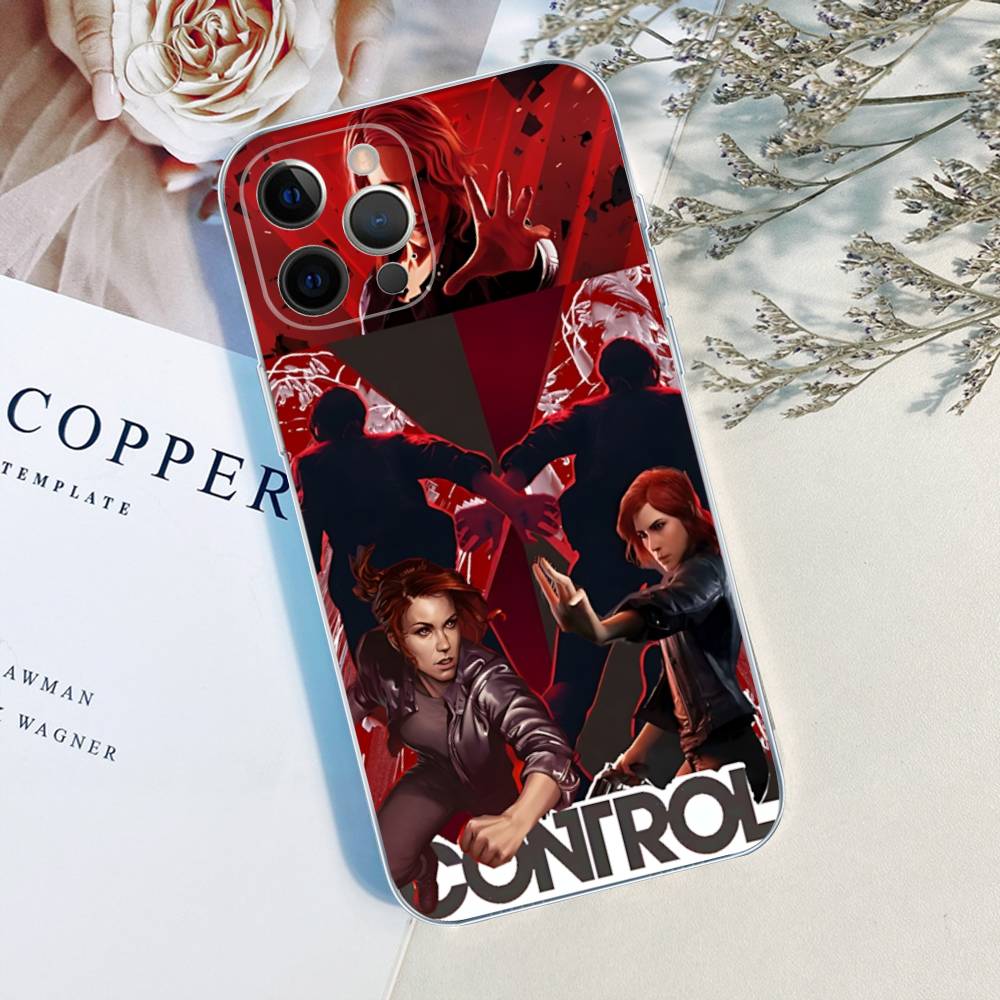 Game C-ControlS Classic For IPhone 11 12 13 14 15 16 17 Pro Max Plus Air Transparent Clear Shockproof Case