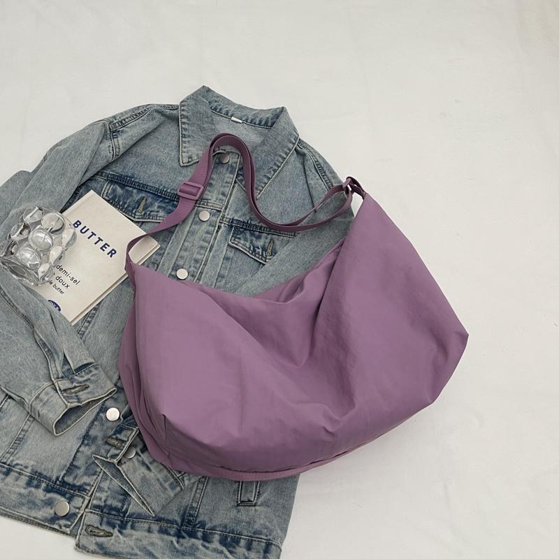 Сумка через плечо женская однотонная сумка через плечо легкая большая вместительная сумка