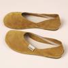 Spring Autumn Flats Women Comfortable Round Toe Slip On Casual Shoes Soft Faux Suede Thin Shoes Two Ways Wear Loafers and Mules