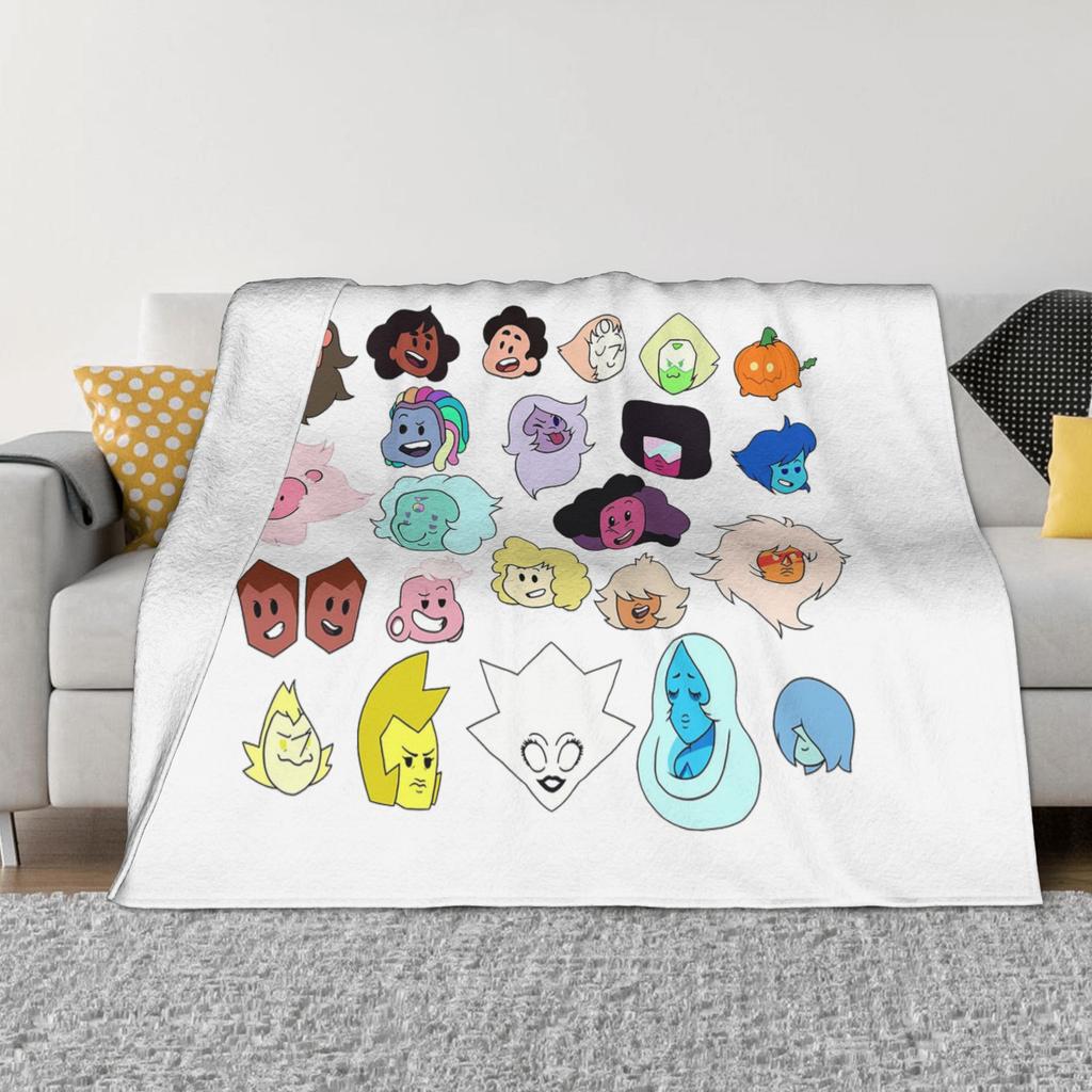 Плед Steven Universe Heads, супермягкий фланелевый плед-покрывало для дивана, кровати, офиса, покрывало, одеяло