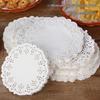 Круглая бумажная салфетка-подставка с кружевом - Впитывающая масло кухонная подставка для жарки и выпечки закусок и тортов