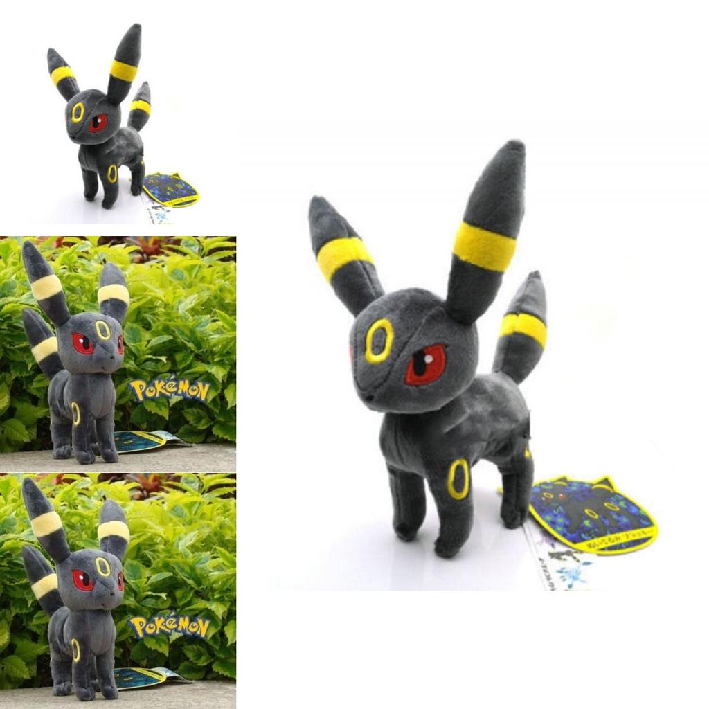 Premium Grey Eevee Umbreon Soft Plush Toy Doll For Kids And Collectors
