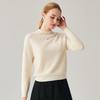 Zhaojun Women's 100% Cashmere Semi-Turtleneck Sweater