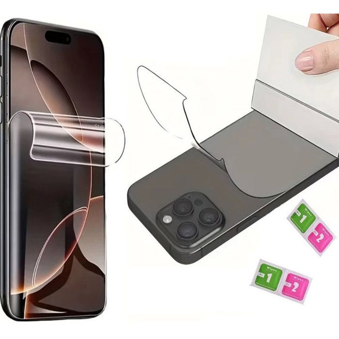 Film de protection - AILIKA - Samsung Galaxy A13 5G - Hydrogel 2-en-1 - Ultra clair - Résistant aux rayures