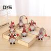 12 Pcs Christmas Wooden Ornaments Hanging Gnome Gingerbread Man Decorations Xmas Tree Pendant for Holiday Home Decor