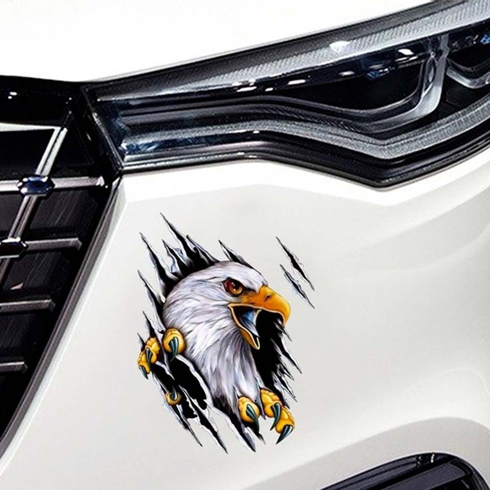 Scratch blocking 3D Simulation Sticker Car Body Decoration Eagle Car Sticker Motorcycle Decal