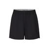 Mid-Waist Comfortable Moisture-Wicking Sports Casual Shorts Women Bottoms Black 2012D052-001