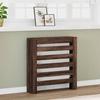 Brown Oak Radiator Cover 78x20x82 Cm Engineered Wood