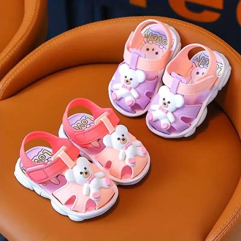 Adorable Trendy Cartoon Bear Sandals Shoes for Baby Boys