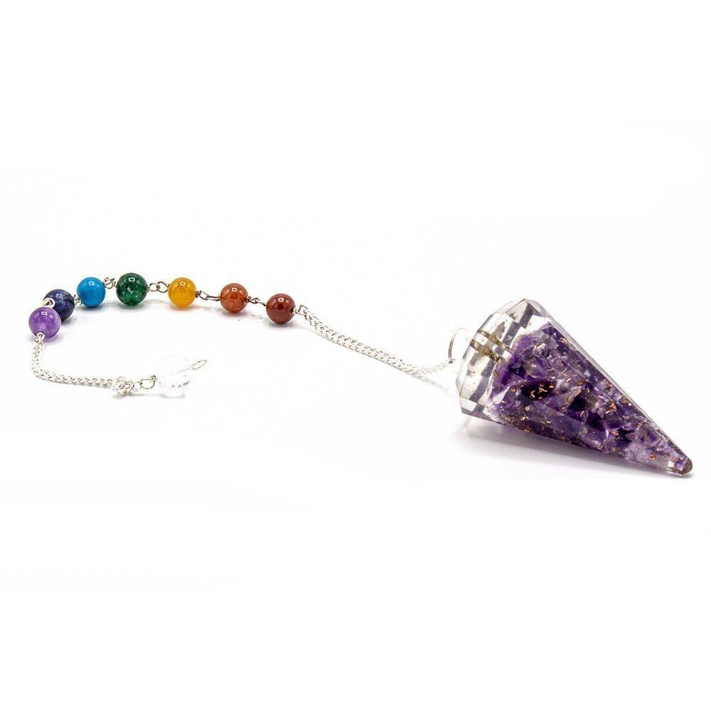 Orgonite Pendulum Amethyst Chakra