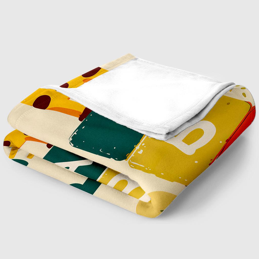 Animal flannel thin Blanket custom blanket Picnic Bed Sofa Blankets Family Bedroom Children's Room Napping blankets fluffy