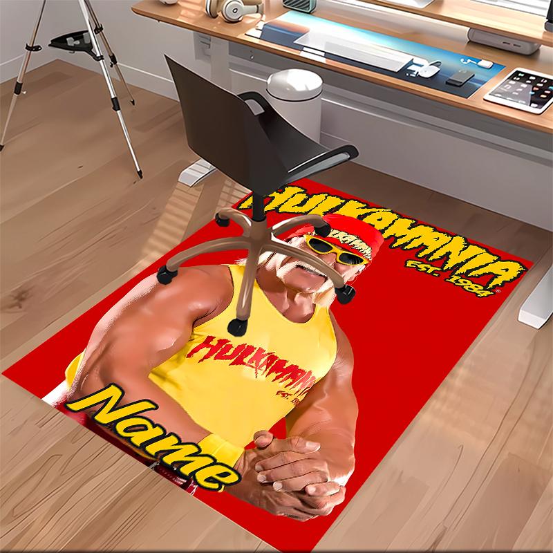 Custom personalization Hulk Hogan Print Area Rug - Soft, Washable Non-Slip Indoor Mat,Living Room,Home&Office Decorative Rug