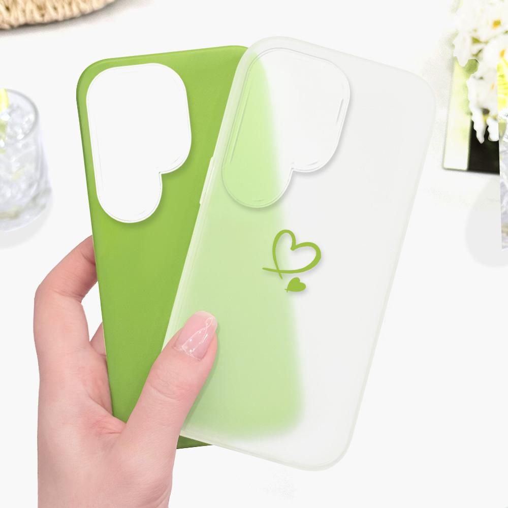 Простой Чехол-Сердечко для Телефона Samsung Galaxy S26 S25 S24 S23 Plus Ultra 5G Конфетного Цвета