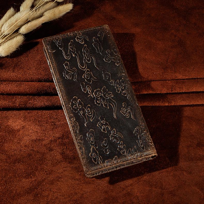 Натуральная кожа ручной работы унисекс длинный дизайн повседневный крутой подарочный органайзер кошелек модный кошелек держатель для карт