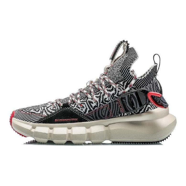 Li Ning Коллекция для Недели моды в Нью-Йорке, Essence 2.3 Низкие повседневные кроссовки Женские Черно-белые AGBP092-8