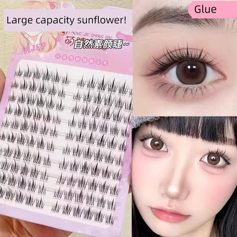 Cute Eyelash Shangpin Light Face Women's Team Glue-Free Self-Adhesive Fake Eyelashes! Korean Style Aidou Nature Oxygen Eyelash Artificial
