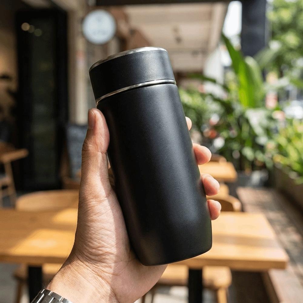 350ml Stainless Steel Insulated Cup with Tea Filter Coffee Vacuum Flasks Tea Brewing Cup Travel