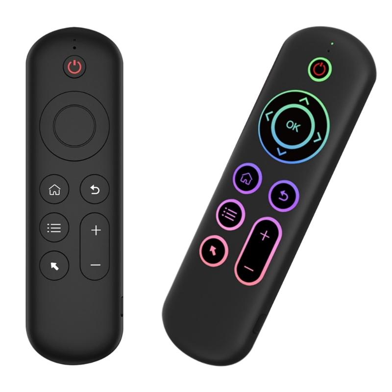 Пульт дистанционного управления с подсветкой/без подсветки BLE5.2 2.4G Fly Mouse Голосовой пульт дистанционного управления Гироскоп 6 осей Двойные режимы