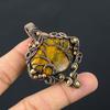 Tree Of Life Tiger Eye Gemstone Pure Copper Wire Wrapped Handmade Pendant Jewelry
