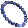 [Shinjuku Gin No Kura] Sodalite Bracelet, 8mm, Approx. 18.5cm (Men's L, Women's LL Size), Natural Stone, Power Stone, Bracelet, Prayer Beads, Blue,